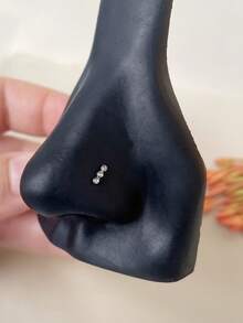 2 st näsringar set båge rostfritt stål nässtift näspiercing smycken för kvinnor män S-formad nässkruv näsringar stud kroppspiercing smycken