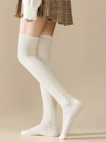 5/3/1 双性感红色蝴蝶结过膝袜，白色蝴蝶结过膝袜，适合圣诞节、万圣节 - 彩色 - 查看 9