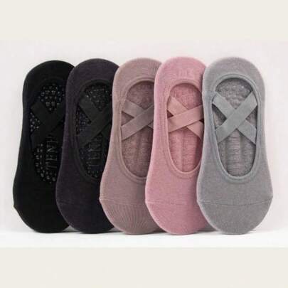 1/3/5/10 pares de calcetines de yoga y pilates para mujeres, calcetines deportivos de baile con almohadillas antideslizantes de silicona para esterilla de pilates y fitness en interiores, adecuados para yoga, pilates, entrenamiento, excelentes regalos navideños