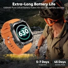 LIGE 新款時尚智慧手錶，2.01 吋大螢幕，630mAh 電池，IP68 防水，支援 AI 語音指令、無線通話與訊息提醒，100+ 種運動模式，適合健身與健康監測，運動追蹤器 | 時尚智慧手錶 | IP68 智慧手錶 - 黑色 - 查看 4