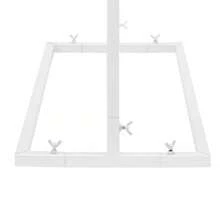 Quadratischer Hochzeitsbogen 3,28 x 2,46 ft quadratischer Metall-Hintergrundständer Weißer Hochzeitsbogen Hochzeitsdekorationsständer Bogenstütze für Hochzeiten, Geburtstage, Partys, Gärten - Weiss - Übersicht 11