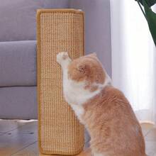 1PC Sisal Cat Scratching Pad With Hook And Loop, A Durable, Scratch-Resistant, Wall-Mounted Pet Pad Suitable For Sofas, Table Legs, Beds, Walls, And More. Perfect For Cat Lovers. - Multicolor - View 4