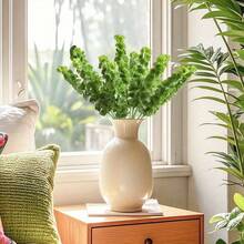 4 Pcs Simulated Shell Leaf Artificial Flower Bell Grass Flower Bells Of Ireland Arrangement Home Office Arrangements Indoor Outdoor Decoration - Màu xanh lá - Xem 1