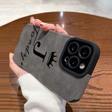 Funda de Teléfono con Patrón de Letra J de Corona Clásica, Adecuada para iPhone 16/16 Pro/16 Plus/15/15 Plus/15 Pro/15 Pro Max/14/14 Plus/14 Pro/14 Pro Max/13/13 Pro/13 Pro Max/12/12 Pro/12 Pro Max/11/11 Pro/11 Pro Max, Resistente a Impactos y Duradera, Diseño de Cuero Sintético Elegante y a la Moda - Colores mixtos - Ver 6