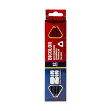 Set 12 Lápices Bicolor Triangular ZIN-0005, Ergonómicos, Rojo-Azul, Doble Punta, Muy Resistentes para Tareas, Correcciones, Dibujo y Uso Escolar/Oficina - Mina Suave y Duradera - Multicolor - Ver 3