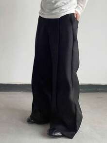 Unisex High Waist Wide Leg Loose Casual Pants