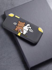 1 pieza Funda protectora con diseño lindo de oso y conejo compatible con 2 (2025), Switch NS, Switch OLED, Switch Lite, accesorios para Nintendo Switch 2/Switch, juego completo que incluye estuche de transporte, estación de acoplamiento con ranuras para tarjetas, mejor regalo para jugadores de Switch - multicolor - Ver 14