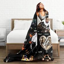 Youngboy Blanket Album Cover For Fans WarmCozy Flannel Blankets Throw Merch For HomeDecor Bed Sofa Living Room For All Season,Gift - 60*80in (150*200cm) - Xem 5