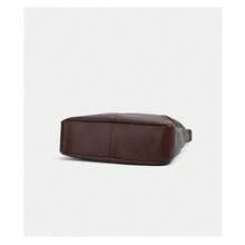 Maillard coffee brown and black portable shoulder bag, soft texture, large capacity tote bag, retro versatile women's bag, messenger bag.