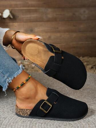 Women's Versatile Casual Slip-On Flats, Comfortable, Lightweight, Anti-Collision, Non-Slip, Suitable For Commuting All Year Round