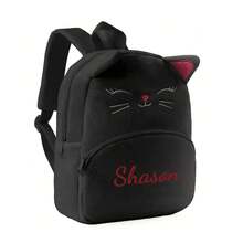 Personalized Embroidered Names New Fresh And Simple Backpack, Student New Backpack, Modern Minimalist Checkered Backpack, Travel Storage Bag - Multicolor - View 6
