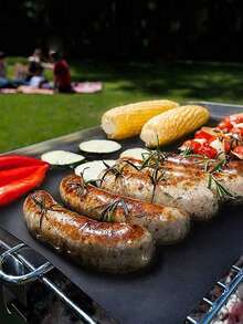 1/2/4pcs Non-Stick Oven Liners – Reusable Mats For Electric & Gas Ovens – Heat Resistant, Microwave Mat, Oven Liner Mat - High Temperature Resistant, Thick 0.1mm Black Non-Stick Easy Clean Liners, Easy To Clean, Suitable For The Bottom Of Electric Or Gas Ovens, Used As An Oven Liner For The Bottom Of Ovens, Washable Non Stick Oven Protection Pad, Baking Pad - Multicolor - View 7