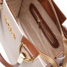 Handbag And Crossbody Kit With Adjustable Strap, Tote Shoulder Bag, New Model With Wallet - 巧克力棕 - 查看 7