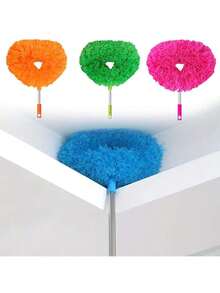 Microfiber Dusting Brush, Retractable Dusting Brush, Washable And Reusable,Suitable For Ceiling, Fan, Furniture, Patio Cleaning, Home & Life, Patio Cleaning Tools - Multicolor - View 4