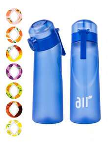 1pc Water Bottle With Fragrance Capsule, Contains 1 Random Scented Capsule, 0 Sugar 0 Calorie, With Straw, Suitable For Outdoor Sports, Leak-Proof Design, Applicable For Gym, Running, Sports Etc. - (Fragrance Capsule Only Improves Olfaction, Does Not Change Taste) Will Not Change The Taste Of Water, Only Makes The Water Smell More Fragrant. - Multicolor - View 15