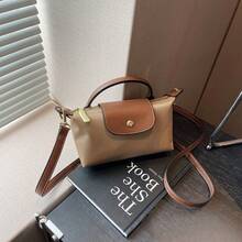 A Popular Solid Color Fabric Bag Dragon Box Bag For Women, Single Shoulder, Crossbody, Handheld, High-End Nylon Dumpling Bag - 3 - Xem 8