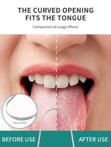 4pcs/1pc Professional Stainless Steel & Plastic Handle U-Shaped Tongue Scraper, Tongue Cleaner, Tongue Brush For Oral Care, Reduce Halitosis, Improve Oral Hygiene, Convenient Oral Care Tool - Multicolor - View 4