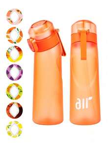 1pc Water Bottle With Fragrance Capsule, Contains 1 Random Scented Capsule, 0 Sugar 0 Calorie, With Straw, Suitable For Outdoor Sports, Leak-Proof Design, Applicable For Gym, Running, Sports Etc. - (Fragrance Capsule Only Improves Olfaction, Does Not Change Taste) Will Not Change The Taste Of Water, Only Makes The Water Smell More Fragrant. - Multicolor - View 12