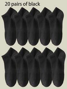 5/6/10/15/20 par męskich białych skarpetek do kostki, odprowadzających wilgoć i oddychających, do tenisa, badmintona, biegania i koszykówki