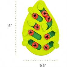 By Nina Ottosson Buggin Out Puzzle U2013 Interactive Treat Puzzle Feeder Cats, 16 Hidden Treat Compartments Slow Feeder, Durable Easy - Clean, 13 Inches, Green - Buggin Out - 查看 7