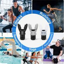 Portable Lung Breathing Trainer, Adjustable Resistance, Made Of High-Quality Silicone, Improves Respiratory Capacity And Endurance, Easy To Clean And Use. - Multicolor - View 6