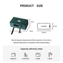 Gucci Caixa de Armazenamento de Jóias/Cosméticos/Jóias de Veludo Verde Estilo Vintage de Grande Capacidade, Ideal para Guardar Jóias como Presente para Amigos ou Familiares, e uma Escolha Perfeita para Presentes de Feriados e Aniversário - Verde - Visão 6
