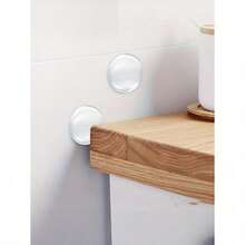 6pcs Clear Silicone Self - Adhesive Door Knob, Strongest Home Wall & Door Handle Stopper, Round Wall Shield Cushion, Quiet Wall Protector For Door Handle, Guard Door Bumper Silencer - 無色 - 查看 2