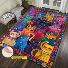 Una alfombra de área/alfombra para exteriores, recientemente actualizada a una especificación de alto peso de 950g/m², presenta un diseño de textura de terciopelo denso que mejora significativamente la comodidad bajo los pies. Cuenta con propiedades anti-desteñido y anti-abrasión, con partículas anti-deslizantes reforzadas en la parte inferior para mejorar el agarre y garantizar la estabilidad sin desplazamiento. - Nuevos modelos - Ver 3