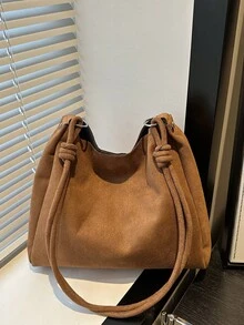 Túi xách cao cấp sang trọng bằng da PU, thiết kế thời trang mới. - Màu Khaki - Xem 6