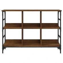 vidaXL Sideboard aus brauner Eiche 102 x 32 x 73,5 cm Holzwerkstoff