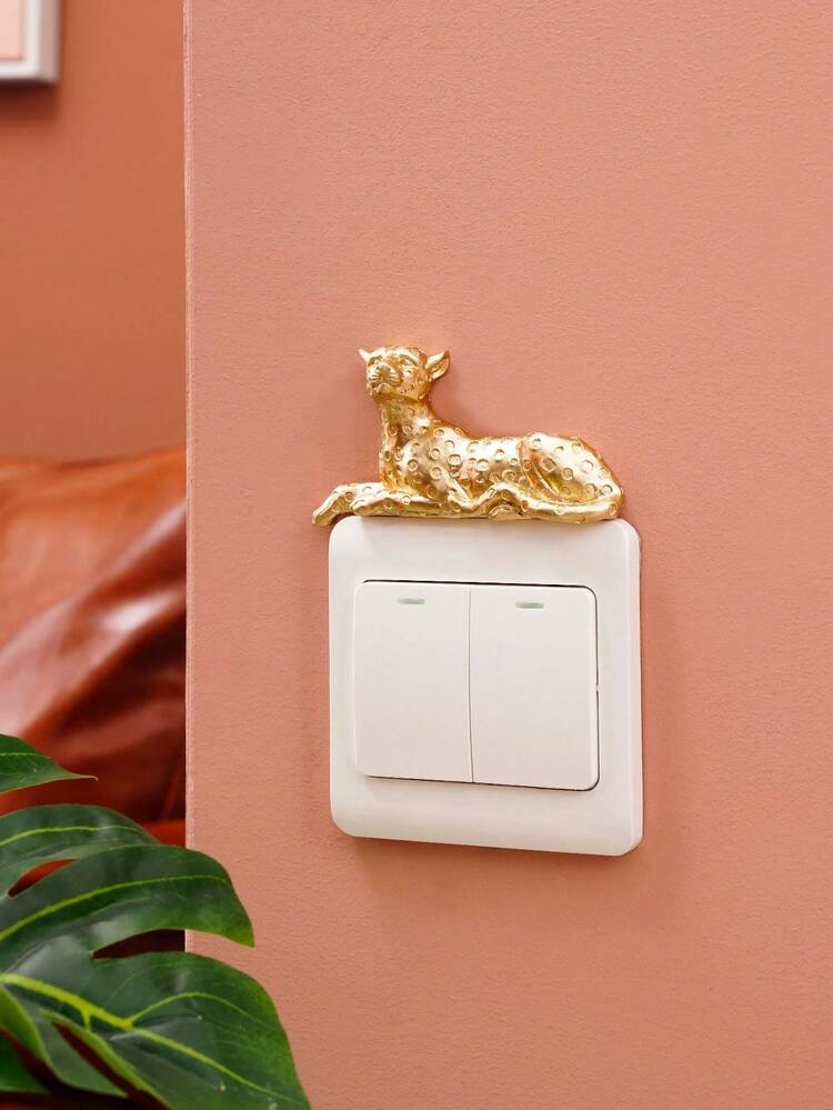 1张豹纹开关贴纸，墙贴，乙烯基贴纸，家居装饰，春季装饰，焕新家居，Rama装饰贴纸 - 彩色 - 查看 12