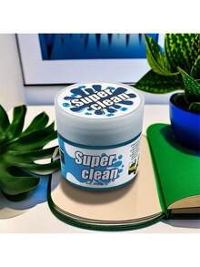 1瓶160克多用途软凝胶清洁剂，适用于汽车空调出风口、电脑、笔记本电脑、相机 - 除尘、缝隙清洁、内饰清洁 - 藍色 - 查看 3