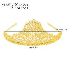 1件金色亮片硬币流苏发饰链，纯色波西米亚风锌合金，四季嘉年华头饰，Y2K风格服饰，婚礼，发饰，准新娘，女士发饰 - 金色 - 查看 10