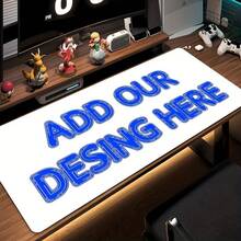 1pc Customized Large Size Mouse Pad - Customized Extended Mouse Pad With Non-Slip Rubber Bottom, Smooth Surface - Ideal For ESports Professionals/Gamers/Desktop/Office