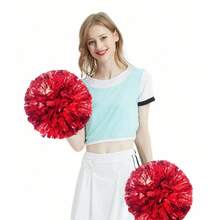 2pcs Clapping Flowers With Handles, Vibrant Gold And Pink Colors, Ergonomic Design With Sturdy Handles, Suitable For Sports, Dance, Cheerleading, Gymnastics, Parades And Rallies, Lightweight And Durable For Indoor And Outdoor Use, Essential For Events And Celebrations - Multicolor - View 5