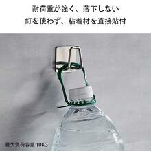 フック 強力粘着フック 耐荷重 10kg 防水防湿 錆びない 壁を傷つけない [ 4個入り] ブラック×2, シルバー×2 - シルバー+ブラック - チェックする 5