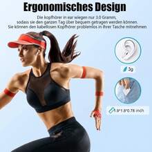 无线蓝牙耳机，带无线充电盒 | 主动降噪、防汗、HiFi 立体声 – 非常适合旅行、健身和日常使用 - 白色 - 查看 5