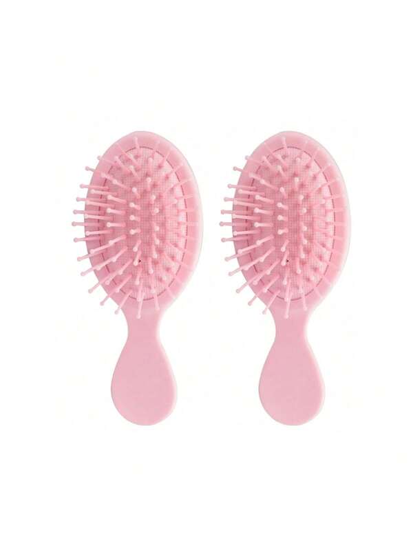 1/5 Mini Pettine Districante, Adatto Per Capelli Asciutti E Bagnati, Spazzola Per Capelli Rosa Formato Da Viaggio, Adatta Per Uomo E Donna, Piccola E Leggera, Kit Per Acconciatura, Kit Di Strumenti Per Capelli