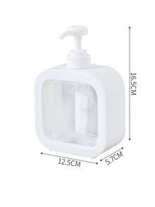 1pc 500ml/300ml Transparent Refillable Liquid Soap/Shower Gel Dispenser Bottle - Multicolor - View 8