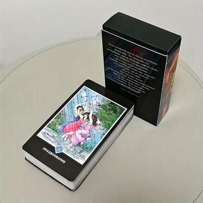 Zen Tarot, Russian Version Of The Transcendental Zen Game 78 Tarot Cards, Destiny Divination Game, Perfect Gift For Beginners And Enthusiasts, Christmas, Halloween, Birthday Gift