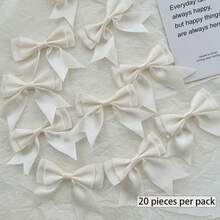20pcs Double-Layer Handmade Bow DIY Headwear Hair Accessories Decorative Supplies, Macaron Bow Packaging Materials, Decorationbowknotnot Small Accessories, Ballet Style - Multicolor - View 15
