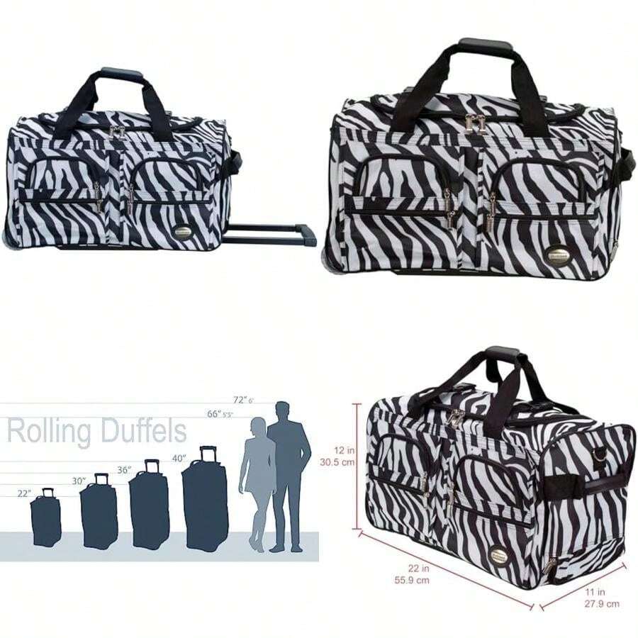Rockland Bolsa de con ruedas, , 7.62, Bolsa de con ruedas(Cebra) - Tipo 7 - Ver 1