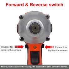 1/2" Cordless Electric Impact Wrench 520Nm Power Driver Tool Set W/ 1 Battery US - 預設 - 查看 10