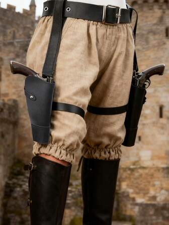 Black -W-Idow Costume, Gun Leg Holster For Women/Men,Tomb Adventurer Spy Lara Costume Belt,C-At Women Cop Accessories For Halloween Knight Costume Cosplay