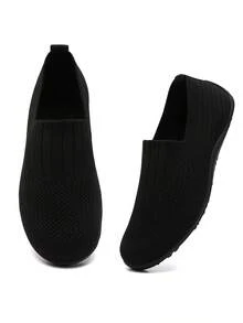 Women's Casual Barefoot Shoes Lightweight Yoga Fitness Tennis Shoes Minimalist Sneakers Flat Bottomed Walking Shoes All_Black