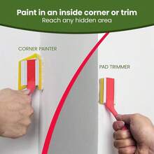 Pinceles profesionales de 7 pulgadas y 5 pulgadas para pintar con látex, con bandeja. Herramientas multifuncionales para pintar paredes, techos y esquinas, separador de color y recortador