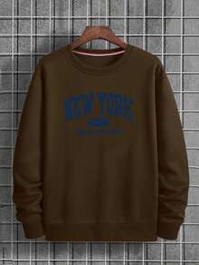 Sudadera informal holgada de algodón puro para hombre, Sudadera para Hombre con Estampado del Skyline de Nueva York y Taxi - Casual Azul Marino con Letras Blancas "NEW YORK", Suéter Cómodo de Mezcla de Poliéster para Primavera/Otoño, Diseño del Logo del Taxi Icónico de NYC (Lavable a Máquina), Ideal para Streetwear - Gris Claro - Ver 9