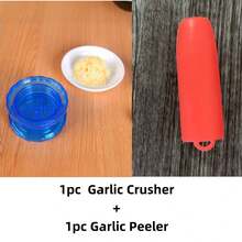 1 pieza Molinillo manual de ajo con giro | Molinillo de hierbas multifuncional - Un giro para triturar y antiadherente - Diseño de mango mecánico duradero - Procesa fácilmente ajo y jengibre - Herramienta pequeña esencial para la cocina - Multicolor - Ver 11
