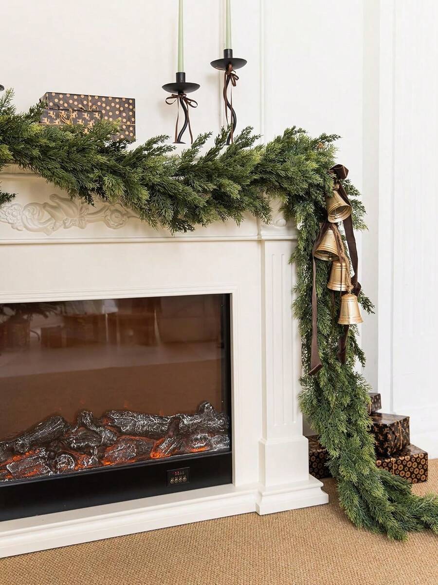 9ft Premium Artificial Cedar Wreath - Ideal For Christmas And Holiday Decor, Great For Fireplace, Staircase And Front Door Decoration