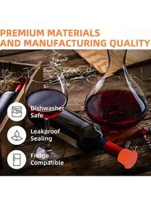 6pcs/Set Silicone Wine Stoppers, Reusable, Suitable For Wine, Beer, Champagne Bottles, Dishwasher , Keeps Drinks Fresh - Multicolor - View 5